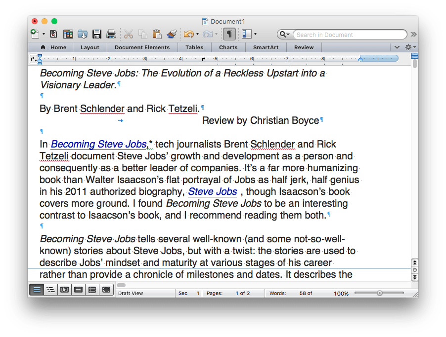 Remove Paragraph Marks In Microsoft Word For Mac Document